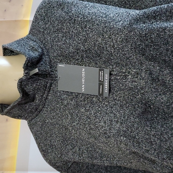 Van Heusen Flex Stretch 1/4 Zip Pullover Thermal Classic Fit Sweaters Size Large - Picture 7 of 9